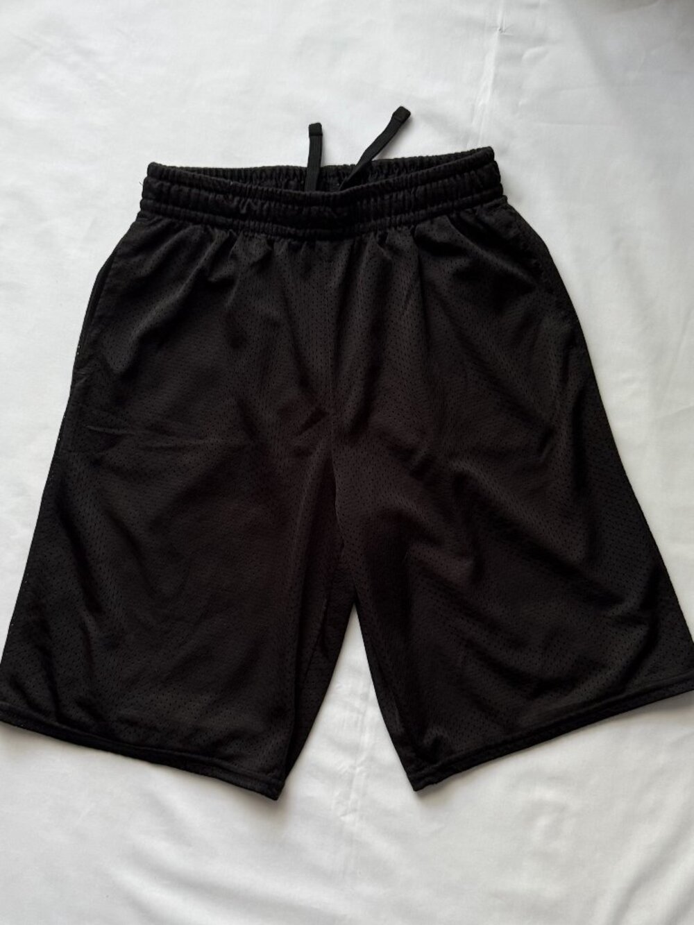 Athletic Works Boys Black Mesh Basketball Shorts Activewear Size XL 14-16